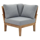 Modway Marina Outdoor Patio Teak Corner Sofa  