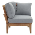 Modway Marina Outdoor Patio Teak Corner Sofa