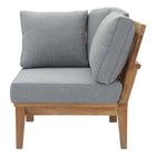Modway Marina Outdoor Patio Teak Corner Sofa