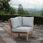 Modway Marina Outdoor Patio Teak Corner Sofa