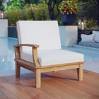 Modway Marina Outdoor Patio Teak Left-Facing Sofa
