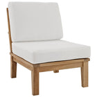 Modway Marina Armless Outdoor Patio Teak Sofa  
