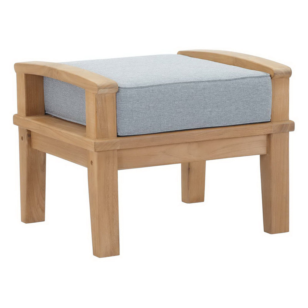 Modway Marina Outdoor Patio Teak Ottoman  