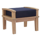 Modway Marina Outdoor Patio Teak Ottoman  