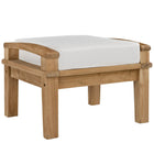 Modway Marina Outdoor Patio Teak Ottoman  