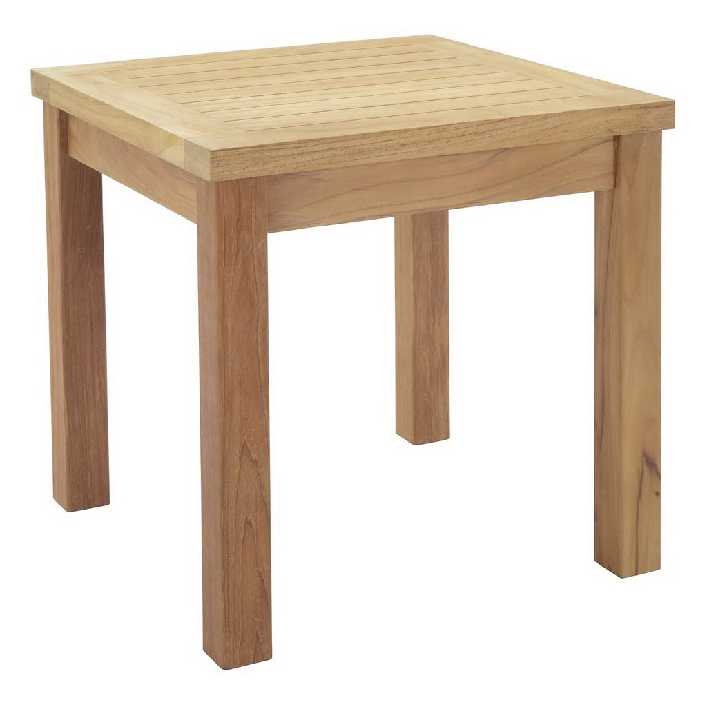 Modway Marina Outdoor Patio Teak Side Table  