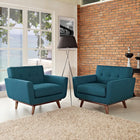 Modway Engage Wood Armchair Set of 2
