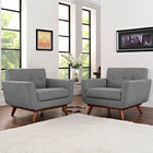Modway Engage Wood Armchair Set of 2