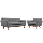 Modway Engage Armchair and Loveseat Set of 2  