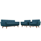 Modway Engage Armchairs and Loveseat Set of 3  