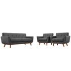 Modway Engage Armchairs and Loveseat Set of 3  