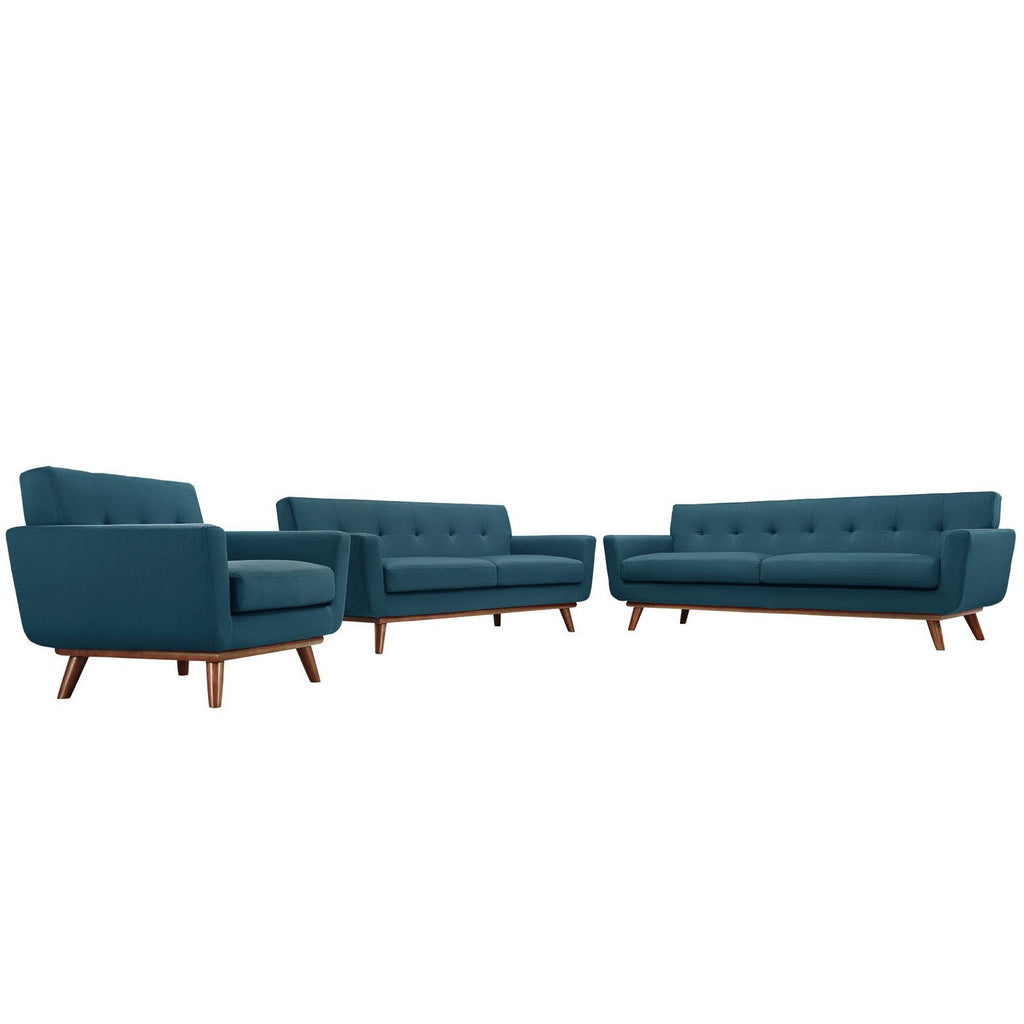 Modway Engage Sofa Loveseat and Armchair Set of 3  