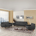 Modway Engage Sofa Loveseat and Armchair Set of 3