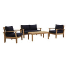 Modway Marina 4 Piece Outdoor Patio Teak Set EEI-1479