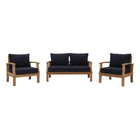 Modway Marina 3 Piece Outdoor Patio Teak Set EEI-1470