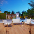 Modway Marina 3 Piece Outdoor Patio Teak Set EEI-1470