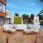 Modway Marina 5 Piece Outdoor Patio Teak Set EEI-1472