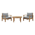 Modway Marina 3 Piece Outdoor Patio Teak Set EEI-1475