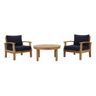 Modway Marina 3 Piece Outdoor Patio Teak Set EEI-1475