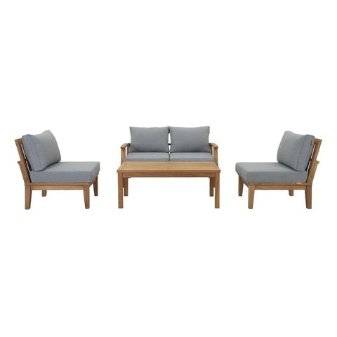 Modway Marina 5 Piece Outdoor Patio Teak Set EEI-1477