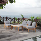 Modway Marina 5 Piece Outdoor Patio Teak Set EEI-1477