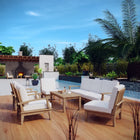 Modway Marina 8 Piece Outdoor Patio Teak Set EEI-1479