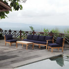 Modway Marina 7 Piece Outdoor Patio Teak Set EEI-1481