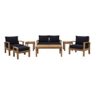Modway Marina 7 Piece Outdoor Patio Teak Set EEI-1486