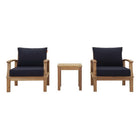 Modway Marina 3 Piece Outdoor Patio Teak Set EEI-1487