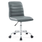 Modway Ripple Armless Mid Back Vinyl Office Chair  