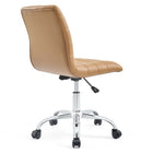 Modway Ripple Armless Mid Back Vinyl Office Chair