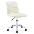 Modway Ripple Armless Mid Back Vinyl Office Chair  