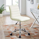 Modway Ripple Armless Mid Back Vinyl Office Chair
