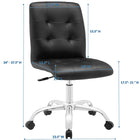 Modway Prim Armless Mid Back Office Chair