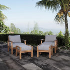 Modway Marina 4 Piece Outdoor Patio Teak Set EEI-1537