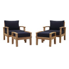 Modway Marina 4 Piece Outdoor Patio Teak Set EEI-1537