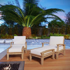 Modway Marina 4 Piece Outdoor Patio Teak Set EEI-1537