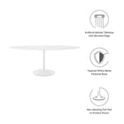 Modway Lippa 78" Oval Faux Marble Dining Table