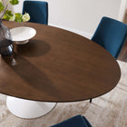 Modway Lippa 78" Oval Wood Dining Table