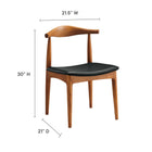 Modway Tracy Wood Dining Chairs Set of 4