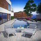 Modway Fortuna 5 Piece Outdoor Patio Sectional Sofa Set