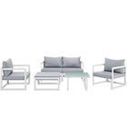 Modway Fortuna 6 Piece Outdoor Patio Sectional Sofa Set EEI-1723