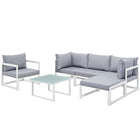 Modway Fortuna 6 Piece Outdoor Patio Sectional Sofa Set EEI-1732