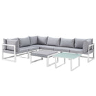 Modway Fortuna 8 Piece Outdoor Patio Sectional Sofa Set EEI-1735