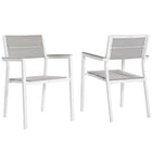 Modway Maine Outdoor Patio Dining Armchair Set of 2  