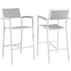 Modway Maine Outdoor Patio Bar Stool Set of 2  