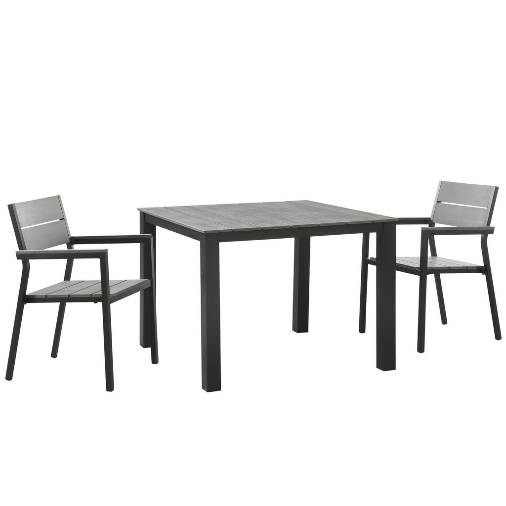 Modway Maine 3 Piece Outdoor Patio Dining Set  