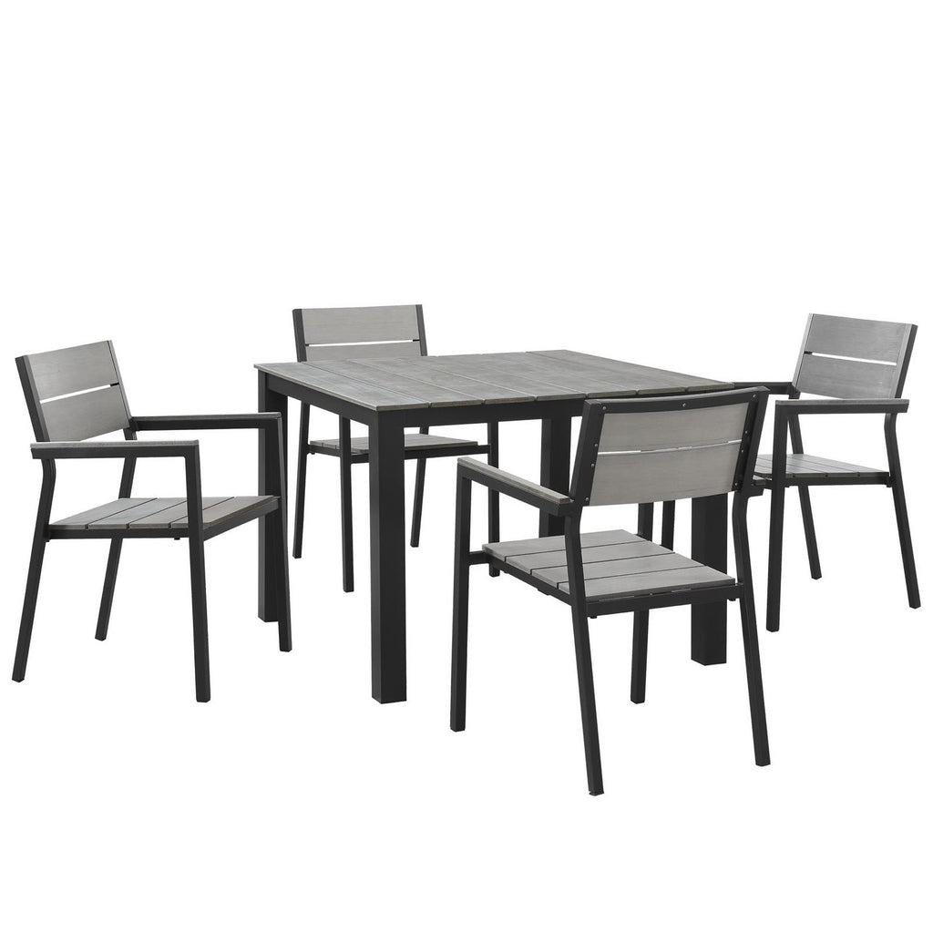 Modway Maine 5 Piece Outdoor Patio Dining Set  