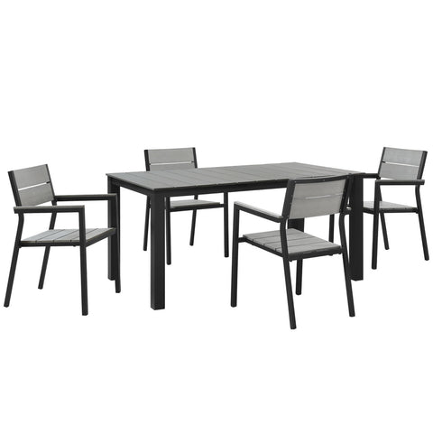 Modway Maine 5 Piece Outdoor Patio Dining Set EEI-147