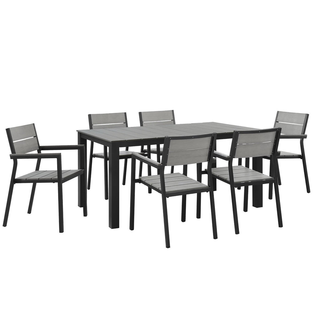 Modway Maine 7 Piece Outdoor Patio Dining Set  